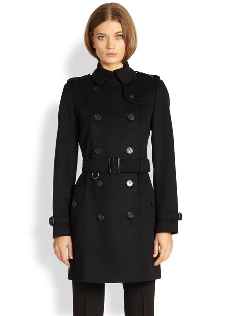 burberry buckingham trench coat black|burberry pleated trench coat.